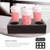 Colcolo 2x Takeout Cup Holder Multi Holes Sponge Coffee Beverage