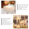 Unieasy Christmas White Floating Candles 3 Inch -12 Pcs,Unscented Floating