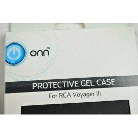 onn protective gel case for RCA Voyager III Black New