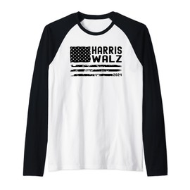 Harris Walz 2024 Election Kamala Harris Tim Waltz 2024 Raglan Baseball Tee