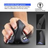 ZELOTES Kabellose Maus, kabellos, 2,4 GHz, ergonomisch, mit 6 Tasten,