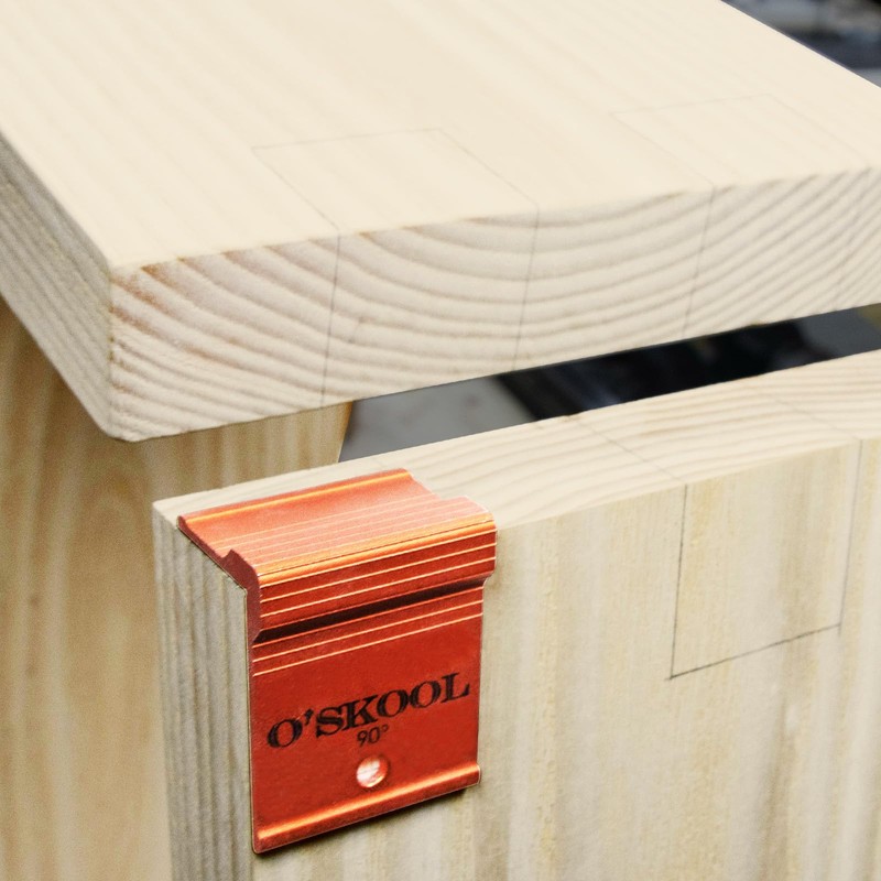 O’SKOOL 90 Degree Saddle Square for Precise Woodworking Angles and