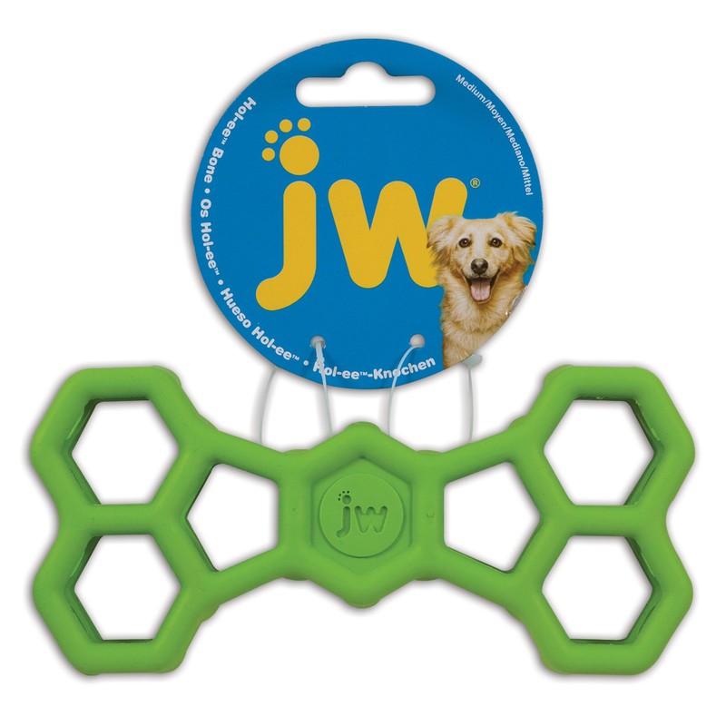 JW Pet Hol-ee Bone Dog Chew Puzzle Toy, Small