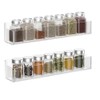 SKTMH 2Pcs Acrylic Spice Rack Organizer Clear Spice Rack Organizer