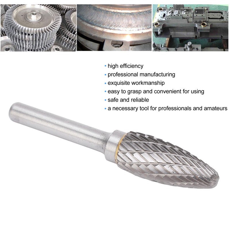 Double Cut Carbide Burr Rotary File Tree Shape Multipurpose for