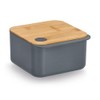 Zeller 14756 Storage Container with Bamboo Lid, Plastic, Approx. 15.4