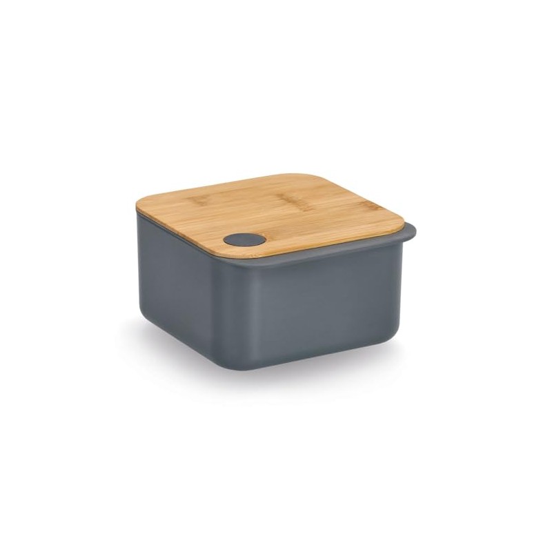 Zeller 14756 Storage Container with Bamboo Lid, Plastic, Approx. 15.4