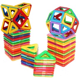 Jdfhiusj toys 30Pcs Magnetic Building Blocks Set, Magnets for Kids Learning Toys 3D Building Magnetic Blocks for 3 Years Old Children Gift（CLP-021）