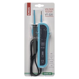 EMOS Voltage Tester and Phase Tester CAT III 690 V, AC/DC Volt Tester / Digital Voltage Tester 12V - 690V, Polarity Display, Continuity, IP54, Blue/Black