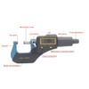 Measure Tool 0-25mm Electronic Digital Outside Micrometer 0.001mm Thickness Gauge