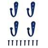 VIPERMARK 4 Pcs Wall Mounted Hooks for Bedroom,Bathroom,Kitchen,and Cabinet Hangers