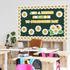 Mooliwe Daisy Flower Bulletin Board Decorations Set, Classroom Bulletin Board