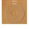 4 x Laser Cut (FC17 Natural Beech) Pipe Surrounds/Covers for