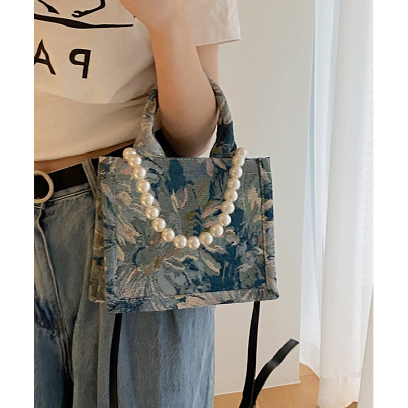Women's Tote Bag, Shoulder Bag, Total Pattern, Oriental Office, Commute,