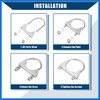 VekAuto Round U Bolt Muffler Exhaust Clamps for Car /