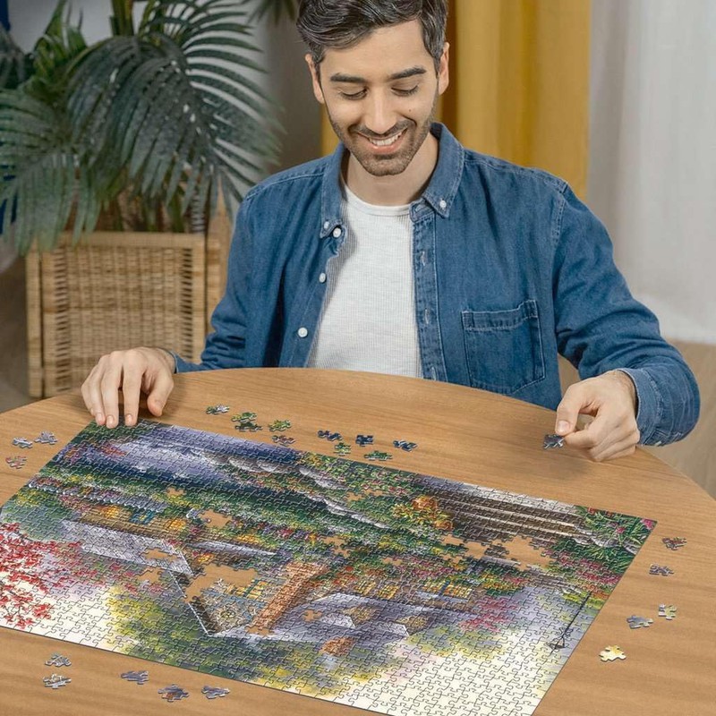 Ravensburger Puzzle 12000464 Romantic Cottage Puzzle 1000 Pieces for Adults