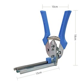 MUALROUS Hog Ring Plier Wire Cage Pliers with 600PCS M Clips Pet Cages Pliers Chicken Quail Birdcage Installation Cat Dog Animal Clamp Tools Rabbit cage Installation