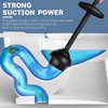 DOWRY Toilet Plunger with Holder for Bathroom,Powerful Efficient Force Suction