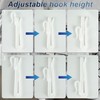 Adjustable Pinch Pleat Curtain Hooks Curtain Clips Plastic 50 Pieces