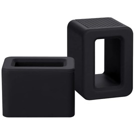 2-Pack Car Seat Belt Buckle Booster Holder Stabilizer, BPA-Free, Keep Seatbelt Receiver in Upright Position for Easy Access and Buckling(Black)