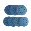 50Pcs Diamond Shape 5" Sanding Discs Hook Loop Sander Orbitial