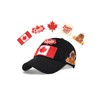 Canada Baseball Cap with Hook and Loop Patch, 5 Unique
