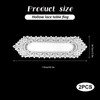 2 Pack 13.6x45.2 Inch Lace Rectangular Table Runner,White Dresser Scarf