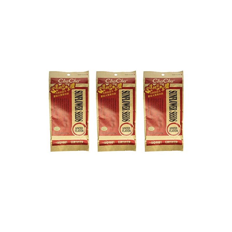 ChaCha Spiced Roasted Sunflower Seeds (3 Pack, Total of 750g)
