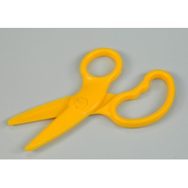 Plastic Yellow Soft Dough Cutter Small Craft Scissors Kids Modelling & Sculpting by BCreative ®