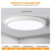 queffigle 23cm LED Ceiling Light Bathroom Light 24W 2664lm 120W