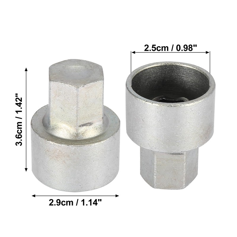 X AUTOHAUX Anti-Theft Wheel Bolt Wrench with Wheel Nut Wrench