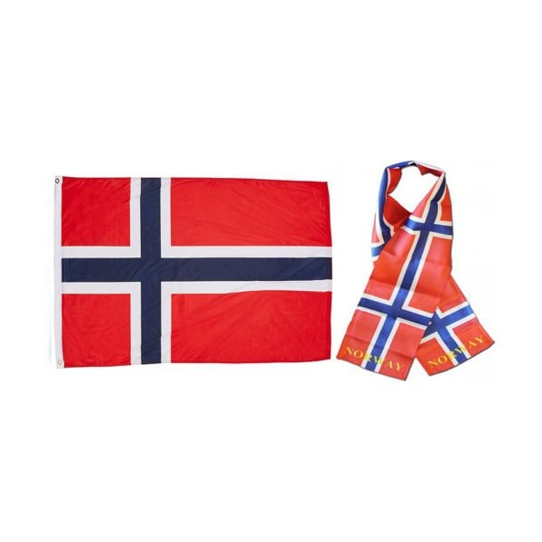 MWS Wholesale Combo Set Norway Norwegian Country 3x5 3’x5’ Flag
