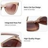 Dollger Retro Oversized cat eye sunglasses for women Trendy chunky