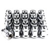 Gaemi M14x2 Lug Nuts,20 PCS Chrome Closed End Bulge Acorn