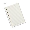 GYWHOOFT 6-Hole Notebook Refill, For Loose Leaf Binders, A5 Size,