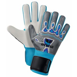 Erima Unisex Youth Flex-Ray Protect 2.0 Goalkeeper Gloves (7222402), Grey/Blue, 6