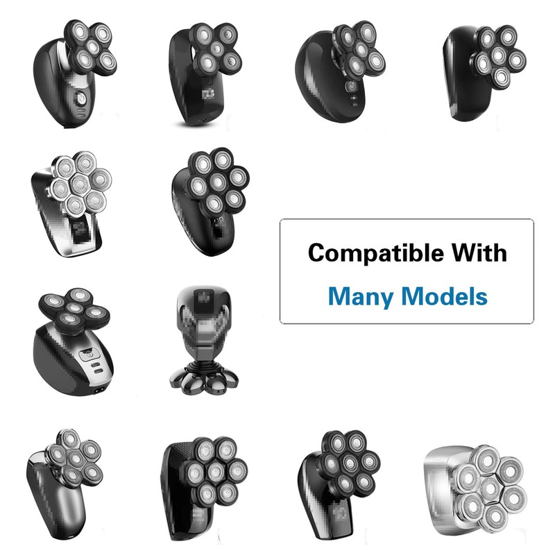 5D Men's Electric Shaver Replacement Heads Bald Replacement Heads Replacement