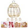 Kisangel 10 pcs candy box bird cage figurine birdcage figurine