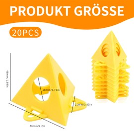 Pyramid Stand for Painting - 20 Pieces Versatile Painting Stand for Canvas, Pouring and Woodworking, Durable and Sturdy Painting Pyramids, Easy to Use and Reusable