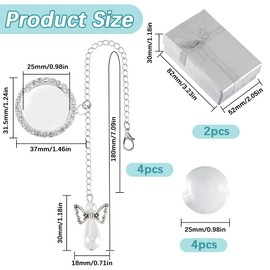 SOFPLATE 4Pcs 2025 Years Graduation Caps Photo Charm Antique Silver Grad Caps Tassel Charm Angel Wing Pendant with Glass Cabochons Graduation Capss Memorial Decoration for Ceremony DIY College Gifts