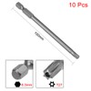 uxcell 10 Pcs T27 Magnetic Torx Screwdriver Bits, 1/4 Inch