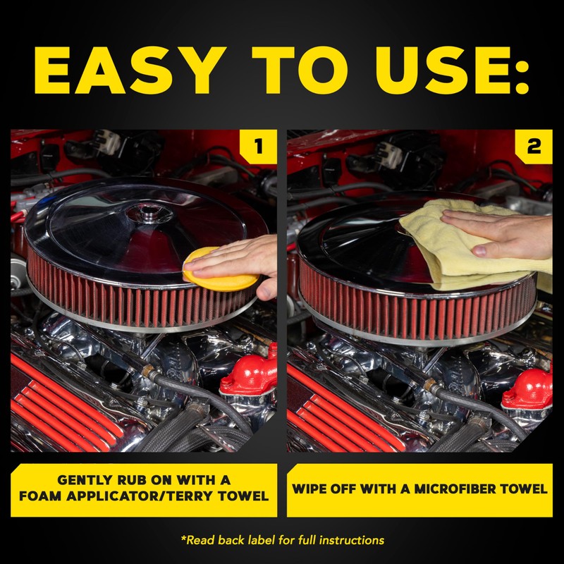 Meguiar's G211606 Metal Polish, Safe for All Uncoated Metals, Removes