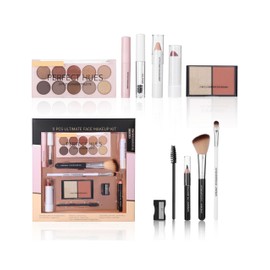 Erinde Set de Maquillaje para Mujer, Kit de Maquillaje Completo, Set de Cosméticos Profesional con Base Labial y Sombra de Ojos etc, Ideal para Principiantes y Viajes, Texturas Suaves y Veganas, #02