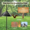 Squirrel Baffle for Bird Feeder Pole, Outside Pole Mount Bird