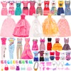 Barwa 58 - Piece Doll Clothes Dresses & Accessories Set