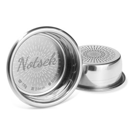 NOTSEK 58mm Precision Filter Basket, 18g Double Espresso Portafilter Basket, 304 Stainless Steel Portafilter Basket for 58mm portafilter (H24)