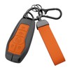 Qunzes Key Fob Cover with Heavy-duty Keychain for Ford F150