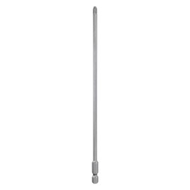 HARFINGTON #2 Phillips Screwdriver Bit PH2 1/4" Hex Shank 8" (200mm) Long Magnetic S2 Steel Industrial Grade Screw Driver Bit Cross Head Electric Drill Bits 0.177" (4.5mm) Rod