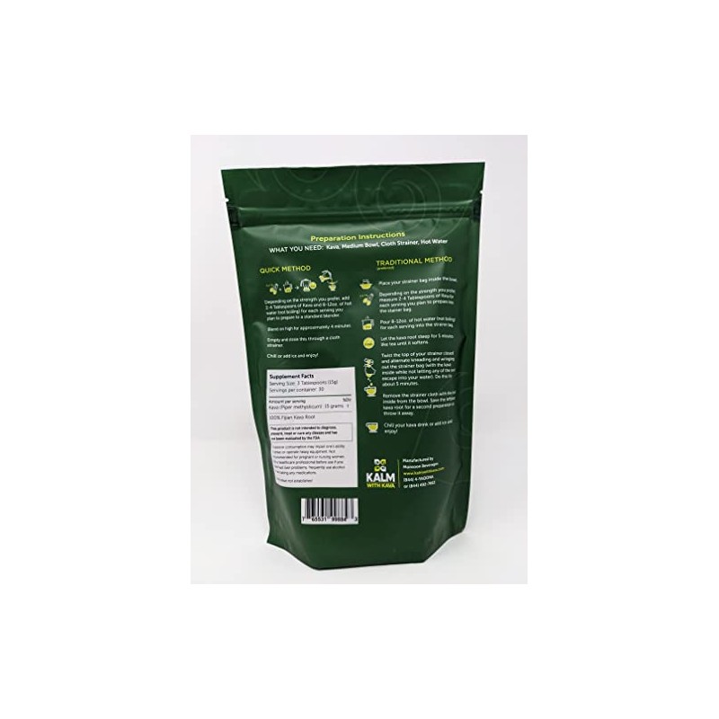 Kalm with Kava Loa Waka Traditional Grind (16 oz.)