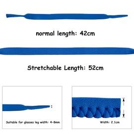 Frienda 6 Pieces Floating Neoprene Sunglasses Straps Floating Eyewear Retainer Holder for Sports Outdoors Water Activities (Natural Color)